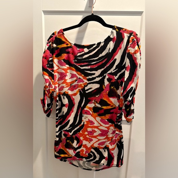 Alfani Women's Vibrant Abstract Blouse - Picture 2 of 3